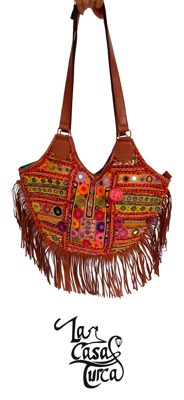 Bolso Hindú en Cuero de Camello