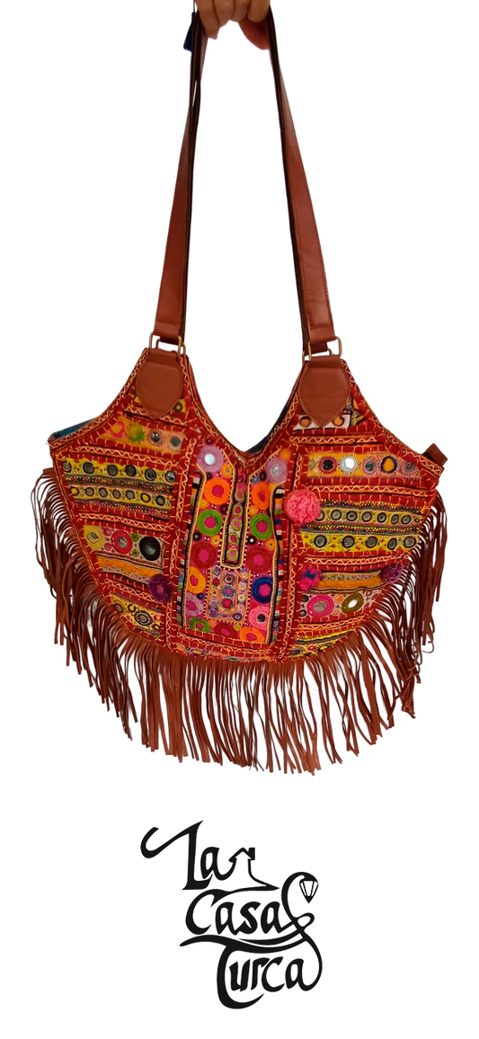 Bolso Hindú en Cuero de Camello