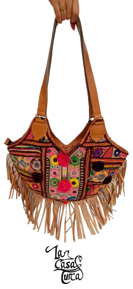 Bolso Hindú en Cuero de Camello